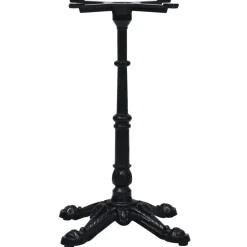 vidaXL Bistrotafelpoot 52x52x72 cm gietijzer zwart