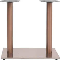 vidaXL Bistrotafelpoot 70x40x72 cm roestvrij staal messingkleurig