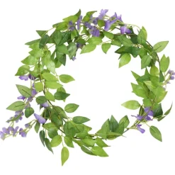 vidaXL Bloemenslingers 6 st 200 cm paars