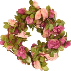vidaXL Bloemenslingers 6 st 250 cm rozerood