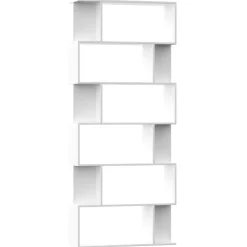 vidaXL Boekenkast / kamerscherm 80x24x192 cm bewerkt hout wit