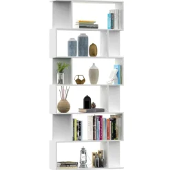 vidaXL Boekenkast / kamerscherm 80x24x192 cm bewerkt hout wit
