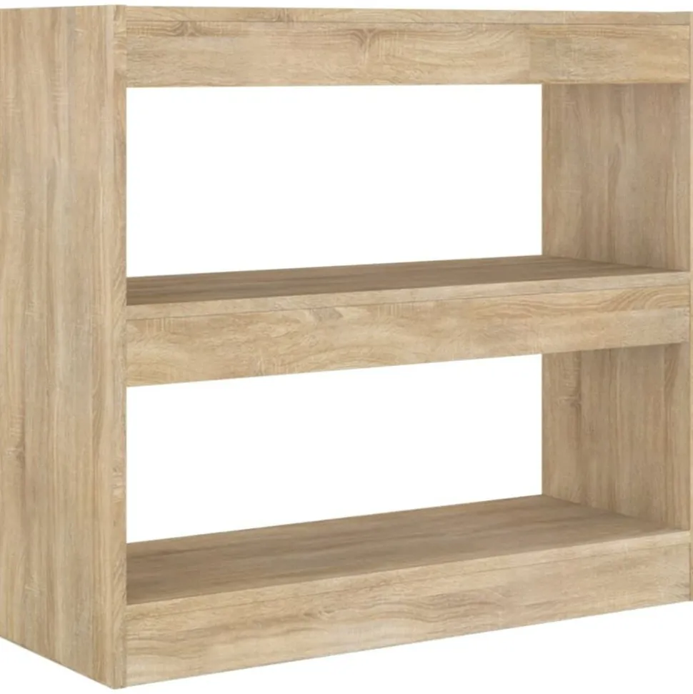 vidaXL Boekenkast / kamerscherm 80x30x72 cm sonoma eikenkleurig
