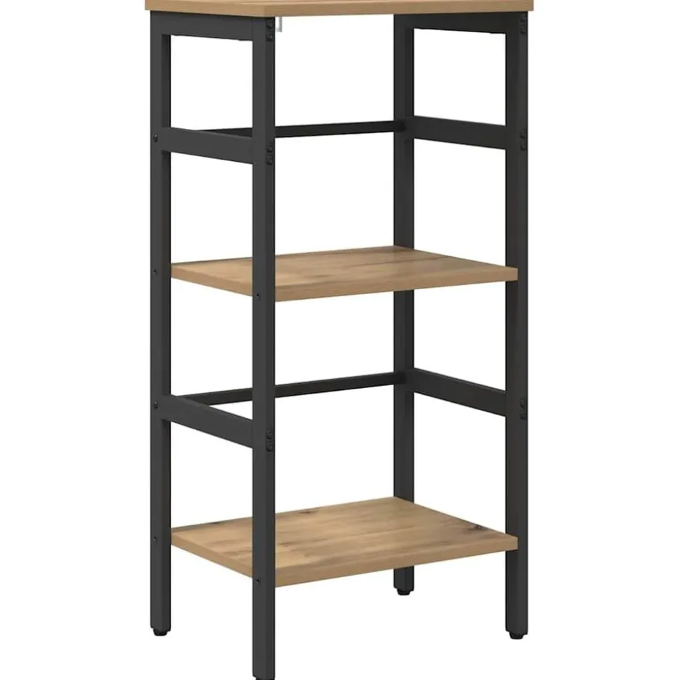 vidaXL Boekenkast Artisan Eiken 40 x 29,5 x 81 cm Bewerkt hout