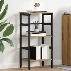 vidaXL Boekenkast Artisan Eiken 40 x 29,5 x 81 cm Bewerkt hout