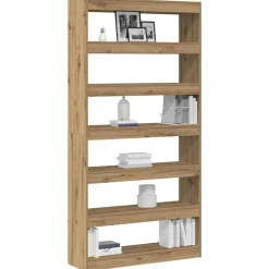 vidaXL Boekenkast Artisan Eik 100 x 30 x 198 cm Bewerkt hout