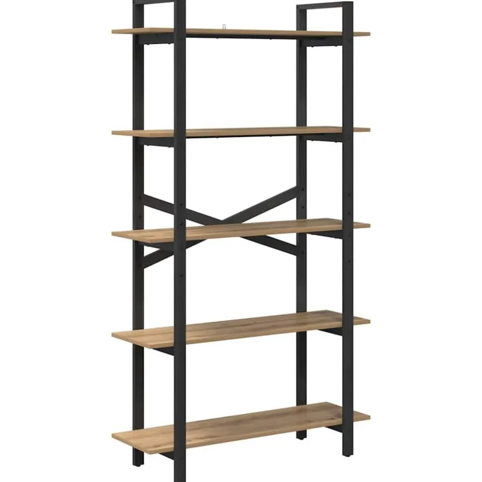 vidaXL Boekenkast Artisan Eiken 100 x 33,5 x 178 cm Bewerkt hout