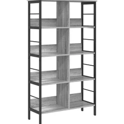 vidaXL Boekenkast Grijs Sonoma 82 x 32 x 144,5 cm Bewerkt hout