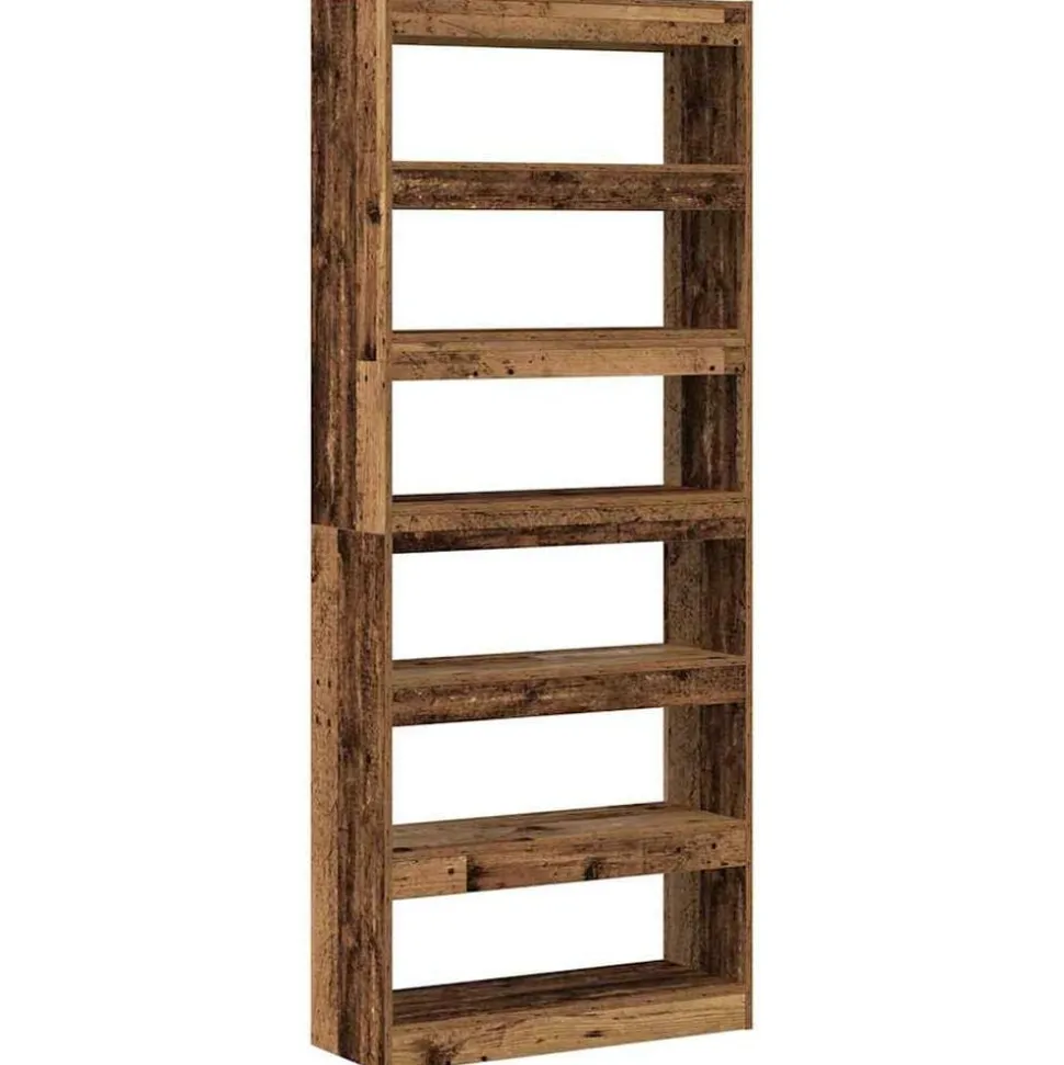 vidaXL Boekenkast met plank Oudhout 80 x 30 x 198 cm Bewerkt hout