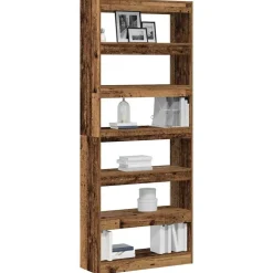 vidaXL Boekenkast met plank Oudhout 80 x 30 x 198 cm Bewerkt hout