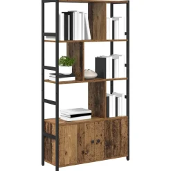 vidaXL Boekenkast Oud hout 80 x 30 x 155,5 cm Bewerkt hout