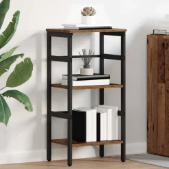 vidaXL Boekenkast Oud Hout 40 x 29,5 x 81 cm Bewerkt hout