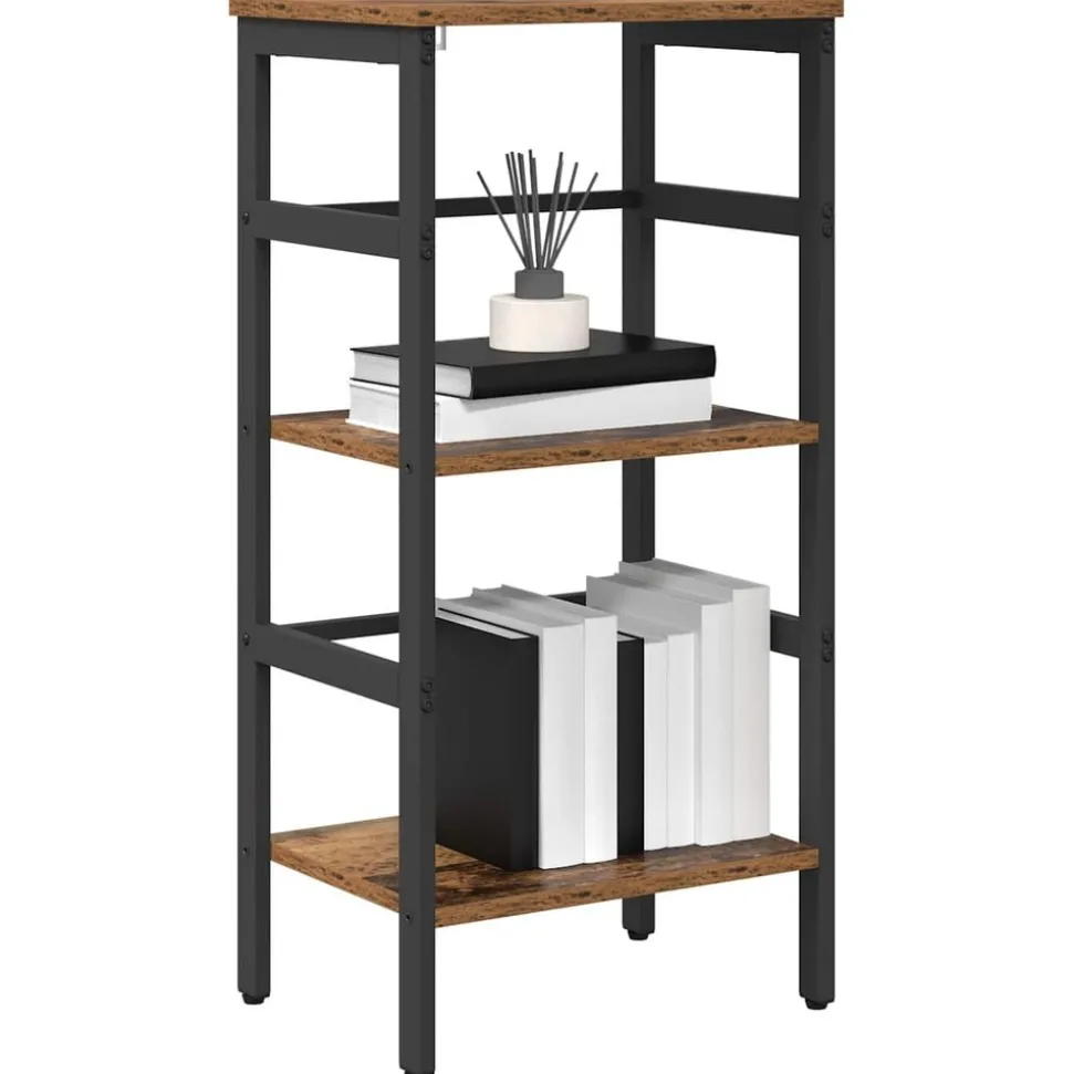 vidaXL Boekenkast Oud Hout 40 x 29,5 x 81 cm Bewerkt hout