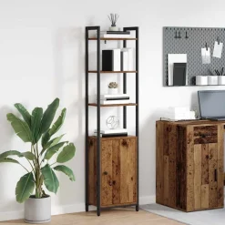 vidaXL Boekenkast Oud Hout 40 x 24 x 161 cm Bewerkt hout