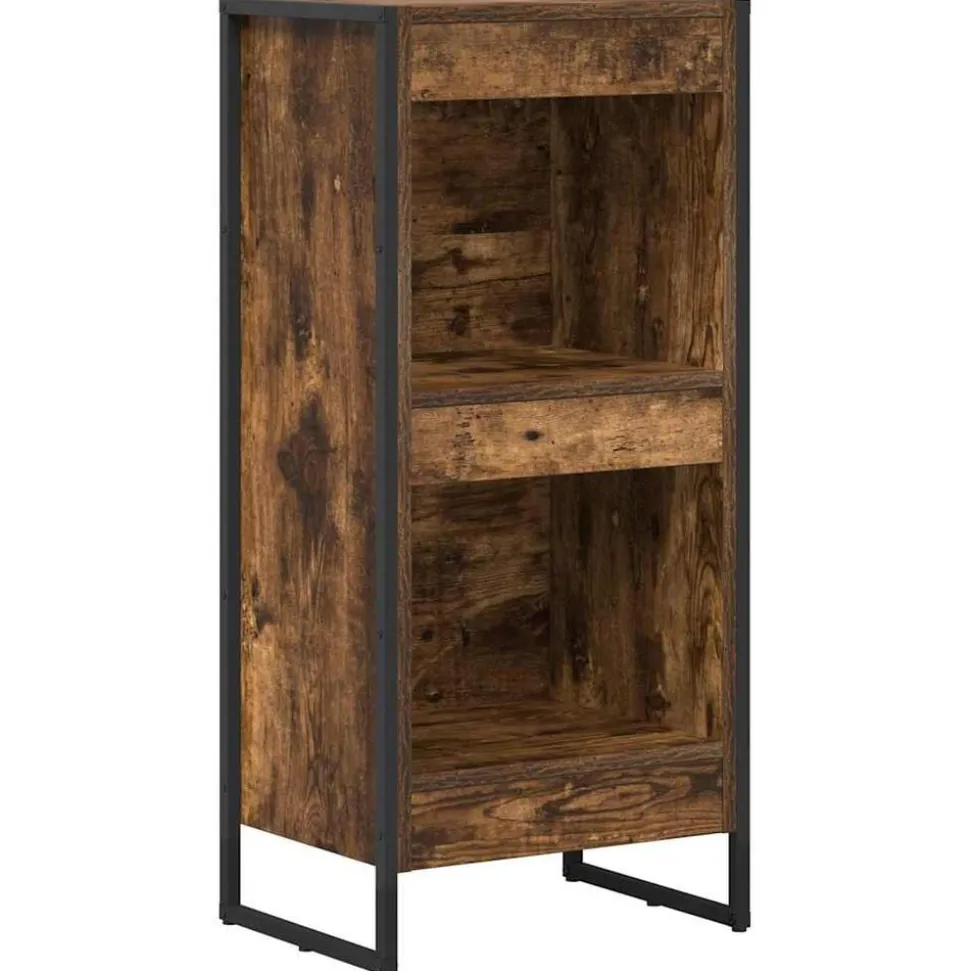 vidaXL Boekenkast Rook Eik 80 x 30 x 155 cm Bewerkt hout