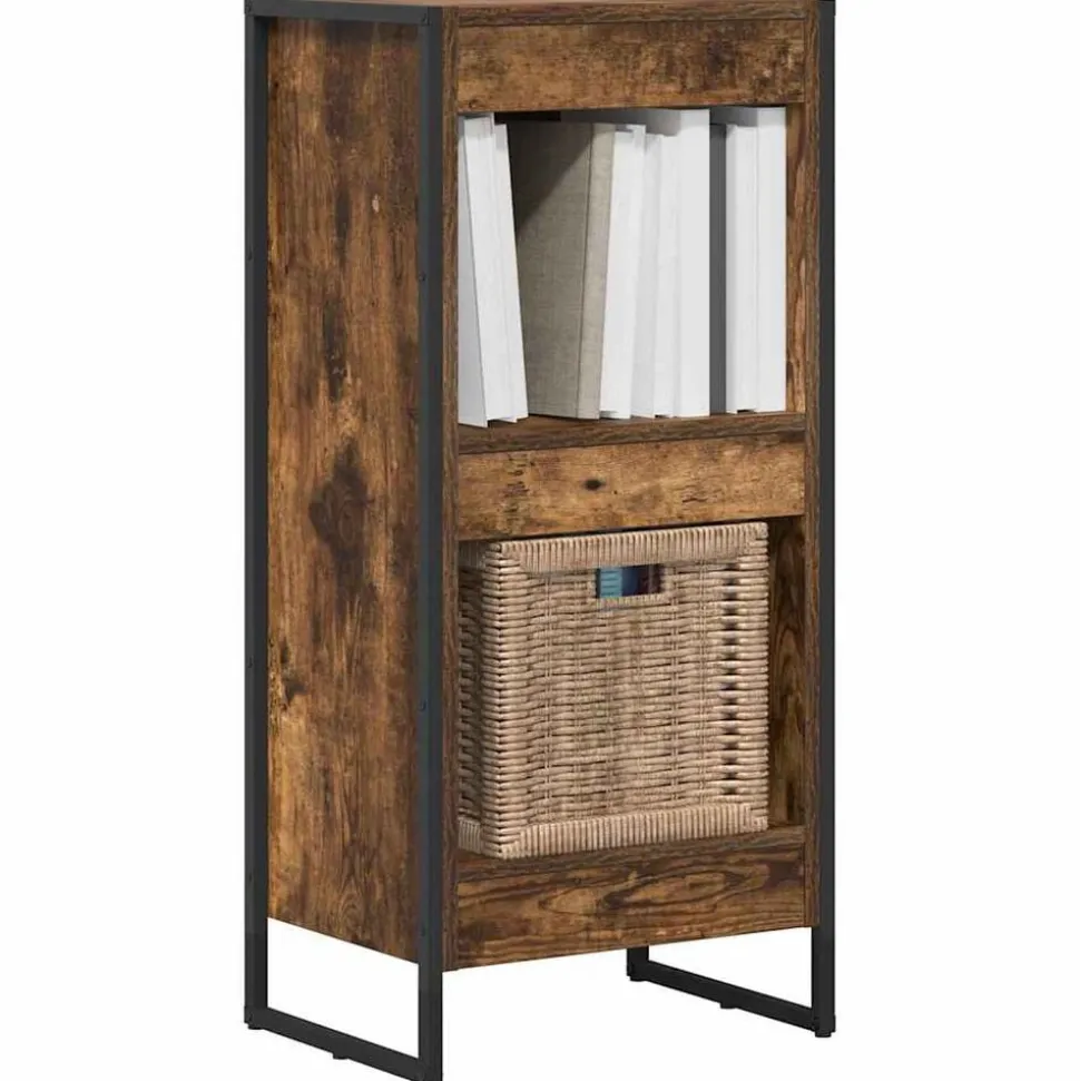vidaXL Boekenkast Rook Eik 80 x 30 x 155 cm Bewerkt hout