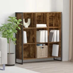 vidaXL Boekenkast Rook Eik 99,5 x 30 x 108,5 cm Bewerkt hout