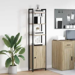 vidaXL Boekenkast Sonoma Eiken 40 x 24 x 161 cm Bewerkt hout