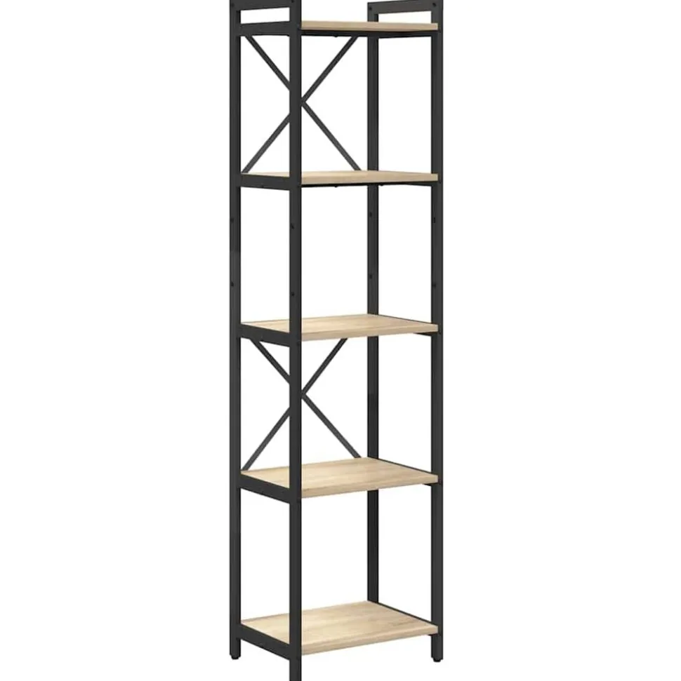 vidaXL Boekenkast Sonoma Eiken 40 x 30 x 155 cm Bewerkt hout