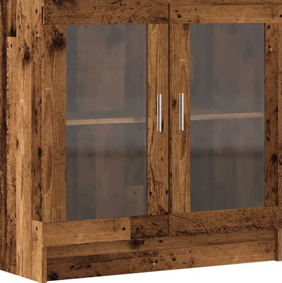vidaXL Boekenkast 82,5x30,5x80 cm bewerkt hout oud houtkleurig