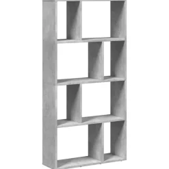 vidaXL Boekenkast 60x20x120,5 cm bewerkt hout betongrijs
