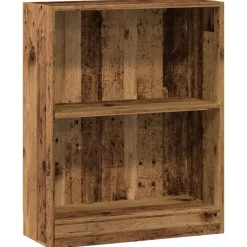 vidaXL Boekenkast 60x24x76 cm bewerkt hout oud houtkleurig