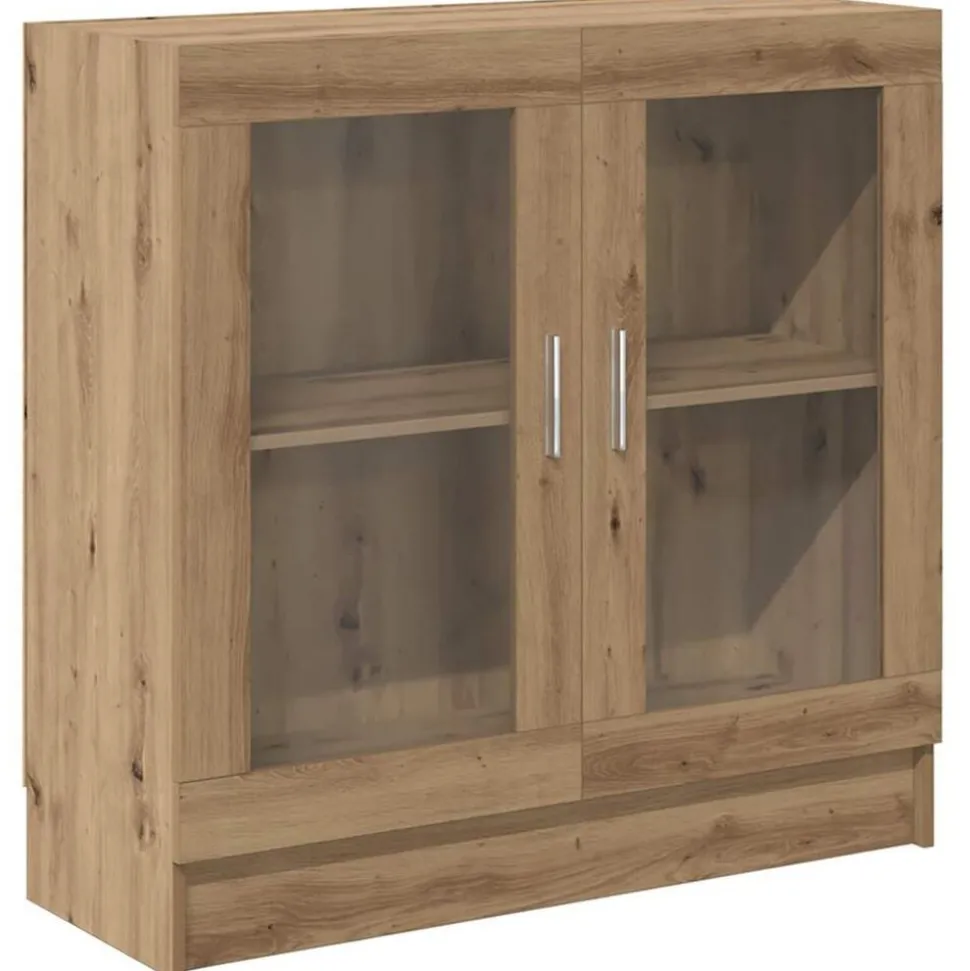 vidaXL Boekenkast 82,5x30,5x80 cm bewerkt hout artisanaal eikenkleurig
