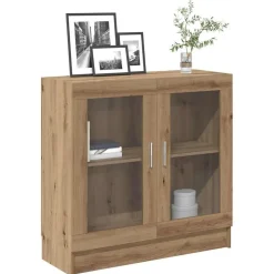 vidaXL Boekenkast 82,5x30,5x80 cm bewerkt hout artisanaal eikenkleurig