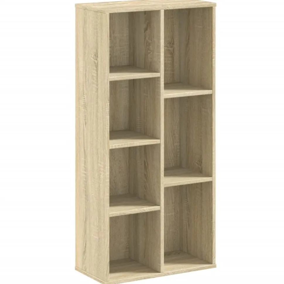 vidaXL Boekenkast 50x25x105 cm bewerkt hout sonoma eikenkleurig