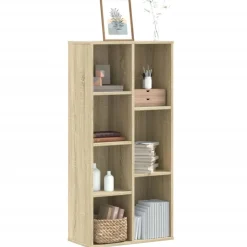 vidaXL Boekenkast 50x25x105 cm bewerkt hout sonoma eikenkleurig