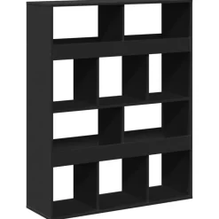 vidaXL Boekenkast 100x33x125,5 cm bewerkt hout zwart