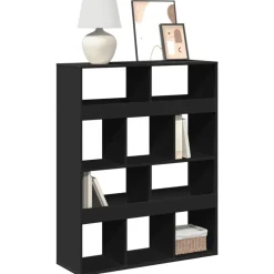 vidaXL Boekenkast 100x33x125,5 cm bewerkt hout zwart