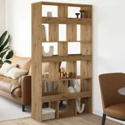 vidaXL Boekenkast 100x33x187,5 cm bewerkt hout artisanaal eikenkleurig