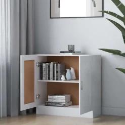 vidaXL Boekenkast 82,5x30,5x80 cm bewerkt hout wit