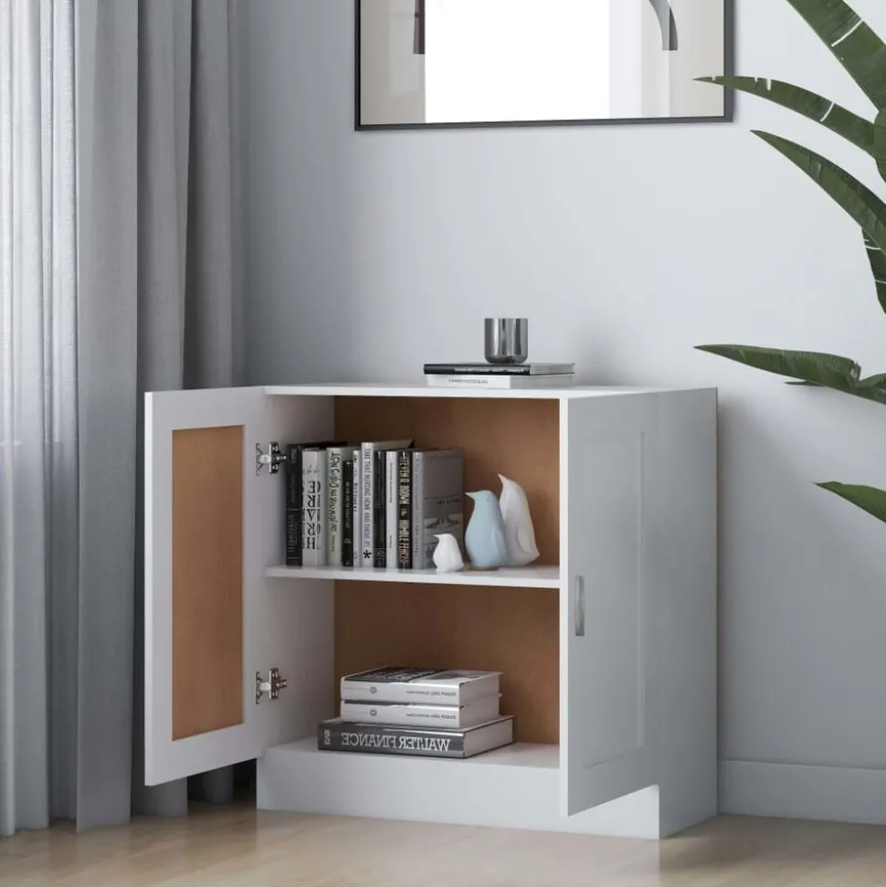 vidaXL Boekenkast 82,5x30,5x80 cm bewerkt hout wit