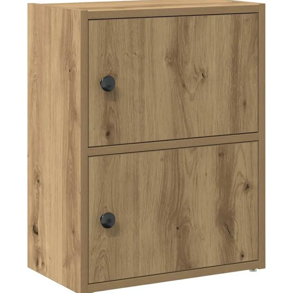 vidaXL Boekenkast 40x24x52 cm bewerkt hout artisanaal eikenkleurig