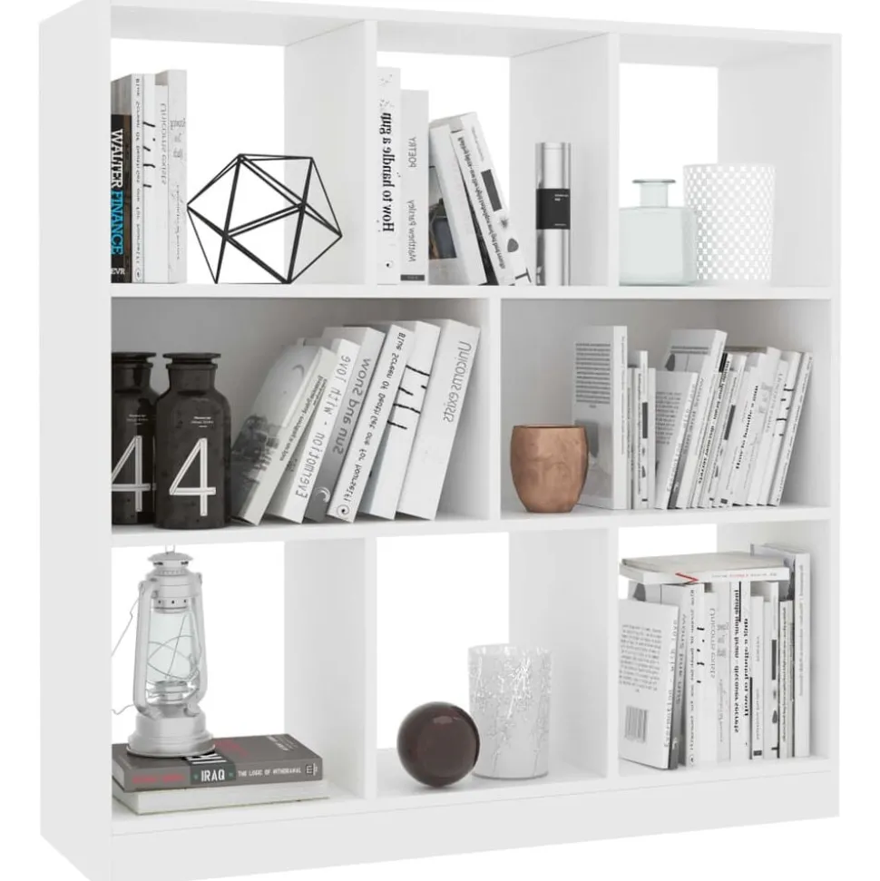 vidaXL Boekenkast 97,5x29,5x100 cm bewerkt hout wit