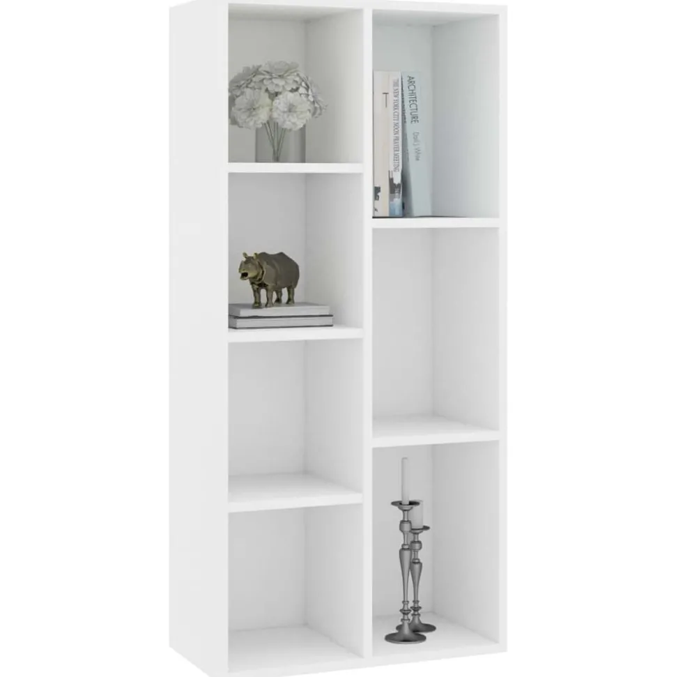 vidaXL Boekenkast 50x25x106 cm bewerkt hout wit
