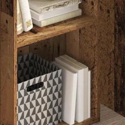 vidaXL Boekenkast 40x30x77 cm bewerkt hout oud houtkleurig