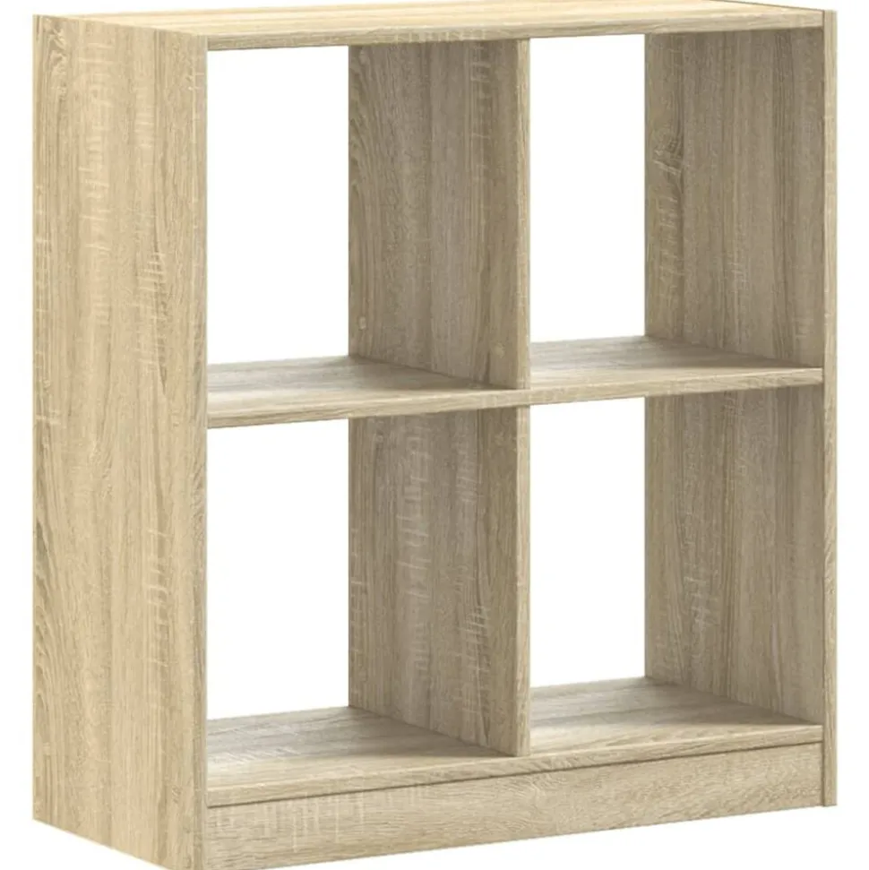 vidaXL Boekenkast 68,5x32x75 cm bewerkt hout sonoma eikenkleurig