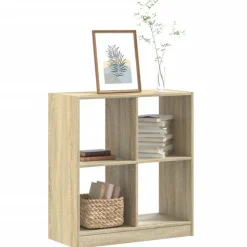 vidaXL Boekenkast 68,5x32x75 cm bewerkt hout sonoma eikenkleurig