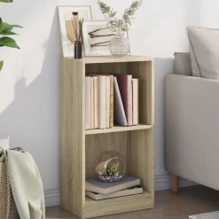 vidaXL Boekenkast 40x24x75 cm bewerkt hout sonoma eikenkleurig