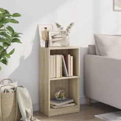 vidaXL Boekenkast 40x24x75 cm bewerkt hout sonoma eikenkleurig