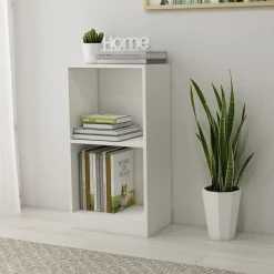 vidaXL Boekenkast 40x24x75 cm bewerkt hout wit