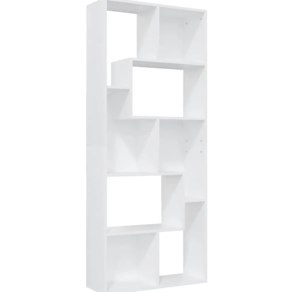 vidaXL Boekenkast 67x24x161 cm bewerkt hout wit