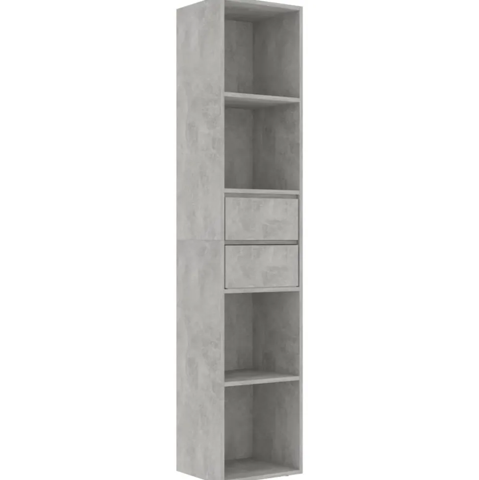 vidaXL Boekenkast 36x30x171 cm bewerkt hout betongrijs