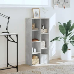 vidaXL Boekenkast 50x25x105 cm bewerkt hout betongrijs