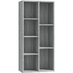 vidaXL Boekenkast 50x25x106 cm grijs sonoma eikenkleurig