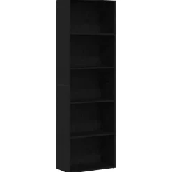 vidaXL Boekenkast 60x30x189 cm spaanplaat zwart eikenkleurig