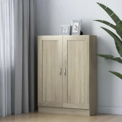 vidaXL Boekenkast 82,5x30,5x115 cm spaanplaat sonoma eikenkleurig